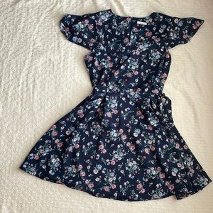 Floral Copper Key Dress